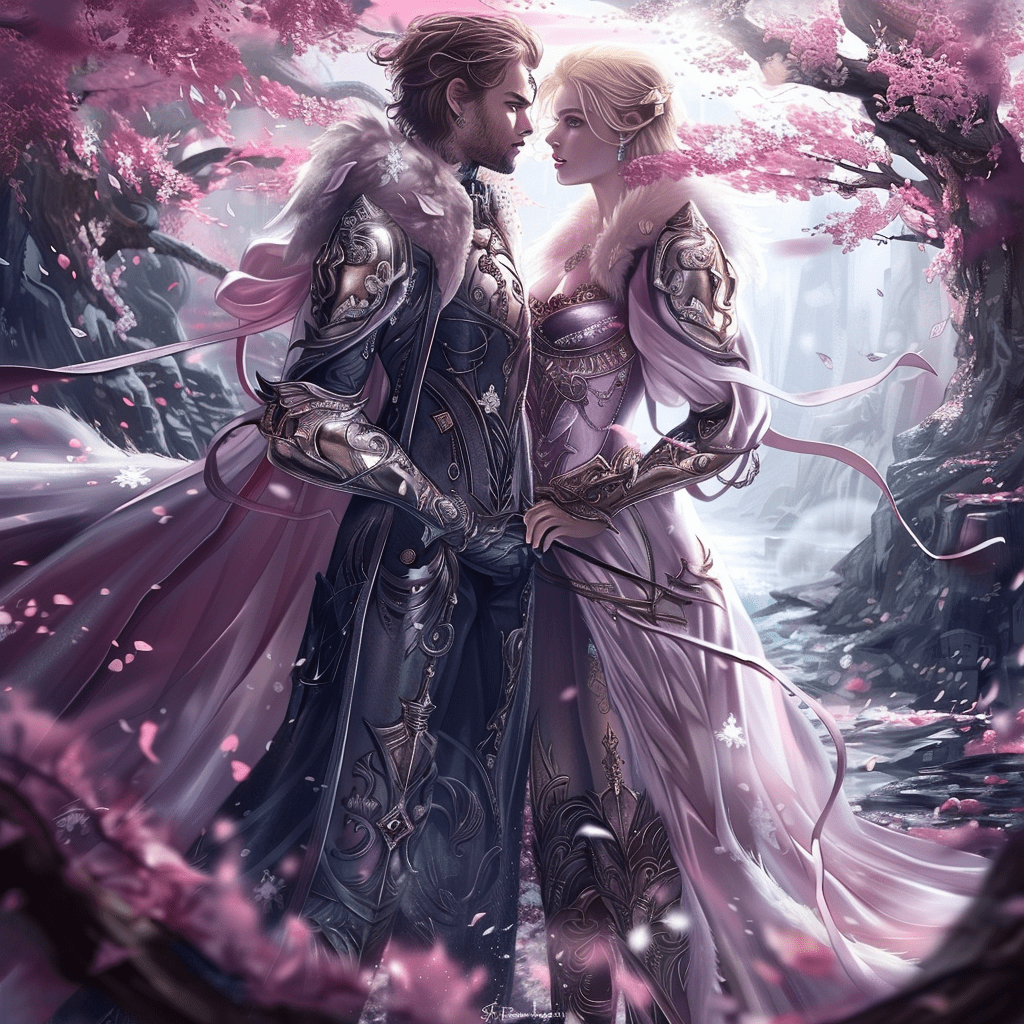 Couple under sakura