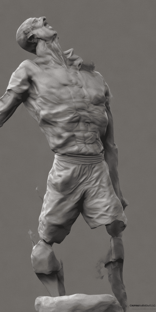 Hombre gritando sin tener la razón, 3d render
