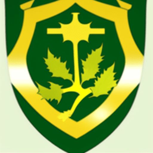 Generate a new coat of arms for the ospina family. Make sure the original elements are present: golden shield: the main field of the shield is gold. In heraldry, gold symbolizes generosity, elevation of the mind, and nobility. Green hawthorn: in the center of the shield, there is a hawthorn tree in the color vert (green). The color vert in heraldry represents hope, joy, and abundance. Berries: the hawthorn is accompanied by its berries, which are the fruits of the hawthorn. These berries can symbolize fertility, growth, and prosperity.
