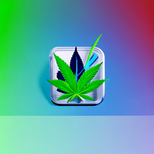 Modern, minimalist logo for a cannabis-themed mini freezer brand, featuring a prominent, detailed ice cube with a thc leaf frozen inside, vibrant colors like blue and green, high contrast, 2d design, inspired by red bull's energetic style , logo design detailed matte painting, deep color, fantastical, intricate detail, splash screen, complementary colors, fantasy concept art, 8k resolution trending on artstation unreal engine 5