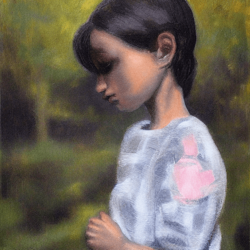 Black necked girl