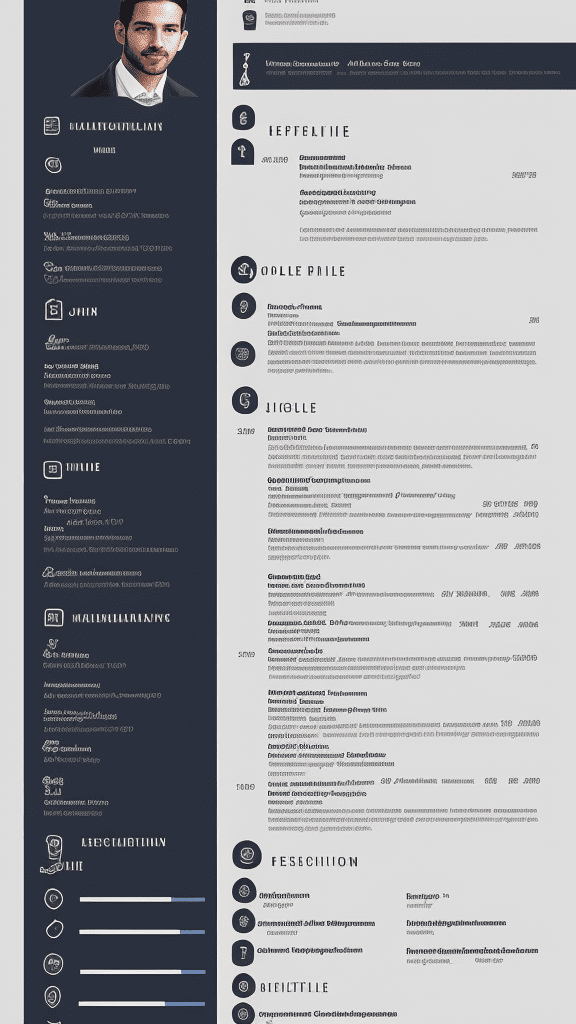 Masculine job resume cv