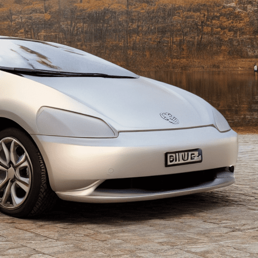 A biue car