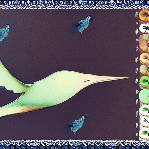 Traditional illustration, bird flying, harmony, romanticism watercolor, earthy color palette, green background --v 5. 2 --style raw