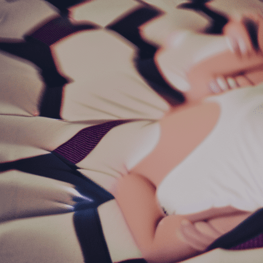 Girl laying on bed