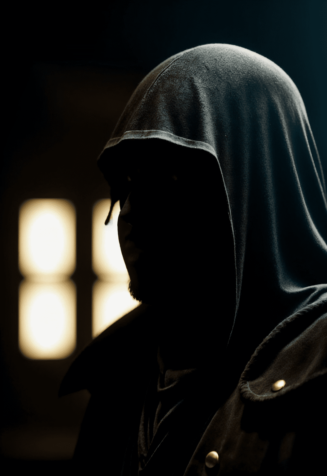 Dark photo of creepy vintage black knight, very detailed, atmospheric haze, film grain, cinematic film still, shallow depth of field, highly detailed, high budget, cinemascope, moody, epic, overalldetail, gorgeous, 2000s vintage raw photo, photorealistic, candid camera, color graded cinematic, eye catchlights, atmospheric lighting, skin pores, imperfections, natural, shallow dof