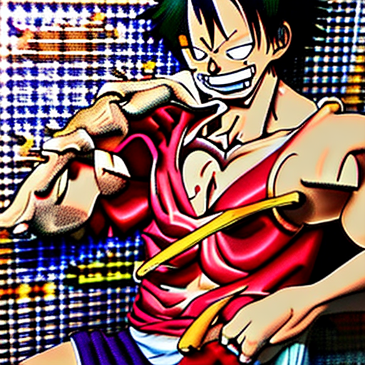 Photo of a ultra realistic luffy from one piece