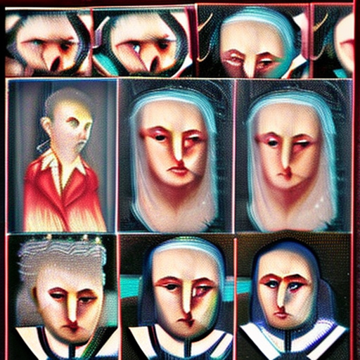 Creatures, portrait miniatures, i can't believe how beautiful this is, dark cyan and red --ar 32:31 --s 750 --v 5. 2