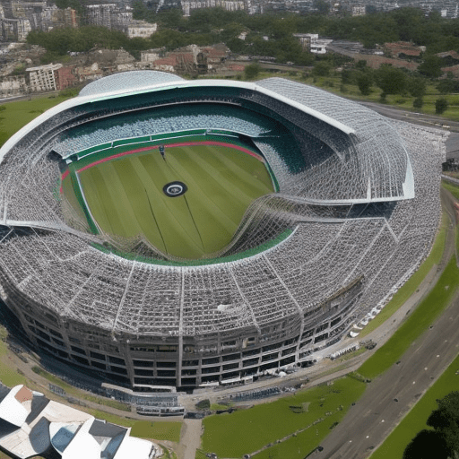 Many eye balls on cricket stadium