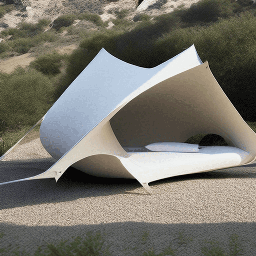 Hamaca, tubular structure, minimalist design with bauhaus inspiration