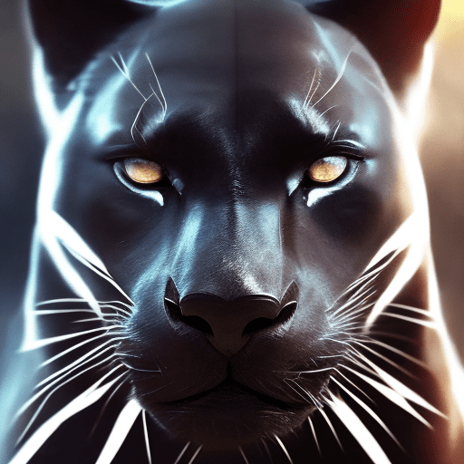 Black panther close-up portrait wallpaper oled cinematic, high detail,