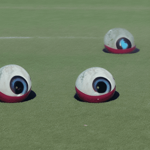 Eye balls on cricket field