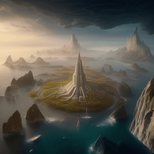 Utopia, stunning, landscape, human colony, peter cook, port, epic realism, super detailed photography, dawn, surrealism, alter ego, super detailed photography, 8k, 6bit, matte