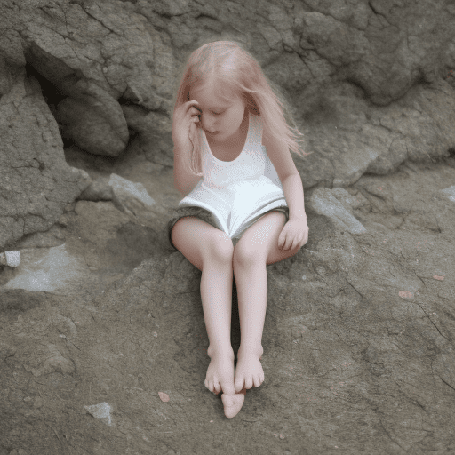 Barefoot girl