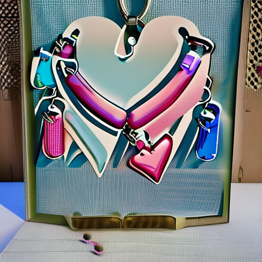 Ilustracion de un corazon con cadenas, colores pastel estetica de los años 90 con efectos de desenfoque y brillo alredor, con un ambiente etereo y resplandor difuso y nebuloso filtro granulado, tonos rosas y azules
