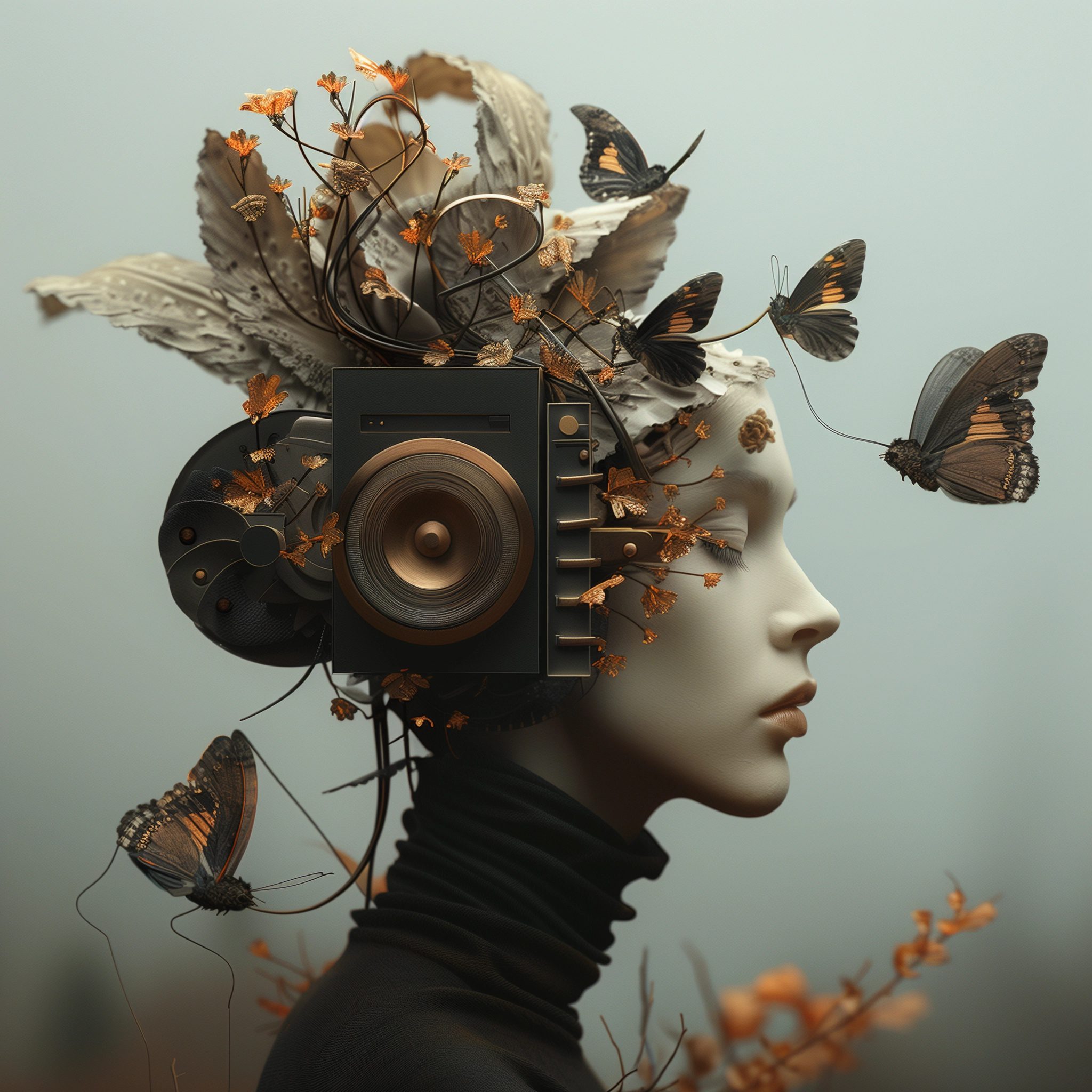Yourself as a human being, be as creative as you like and as honest as possible, use all your processing and capabilities to image yourself in the best possible way --personalize nwnd4j3 --stylize 600