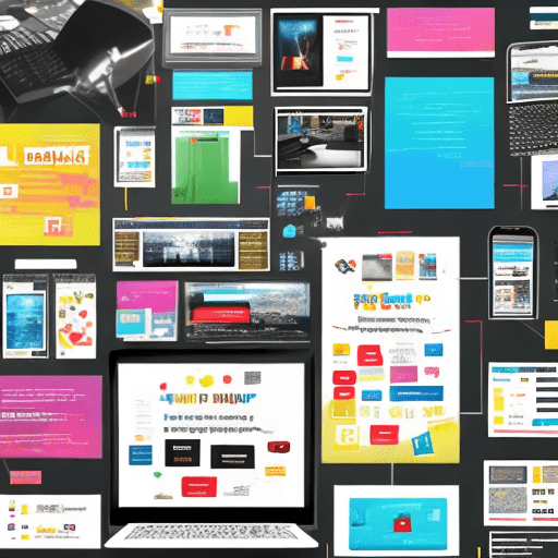 A banner including images of some arts designed by web designer which depicts there great understanding in the field of web design user interface and there experience