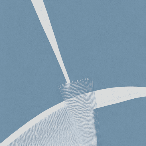You’re an illustrator specializing in creating minimalistic sketches using few lines in light blue shades on a white background. The subject you will illustrate is described below: cutting-edge technology at paris 2024 olympic games
