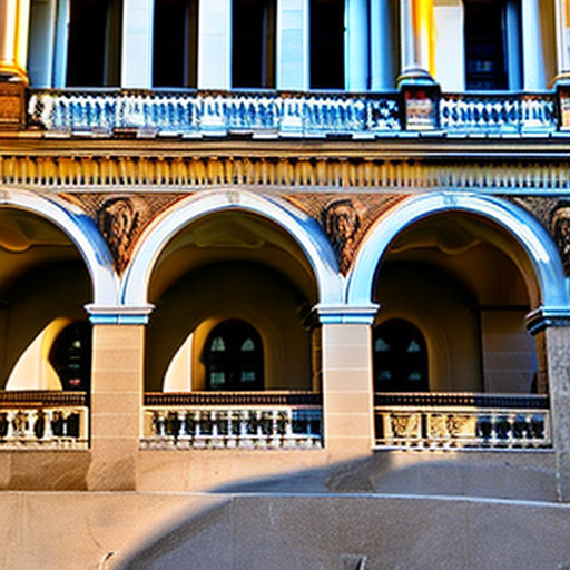 Renaissance style a cinematic scene set during golden hour.