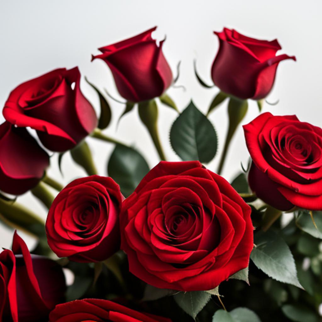 Red roses by @svm4uq1y by @ai_generated