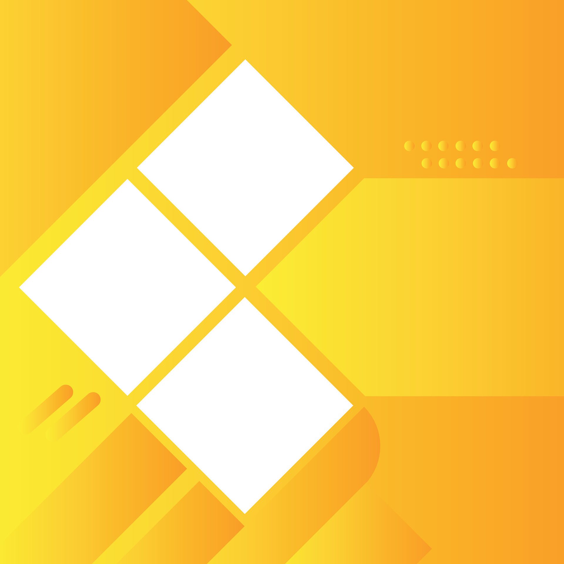 Abstract-white-square-yellow-background-free-vector