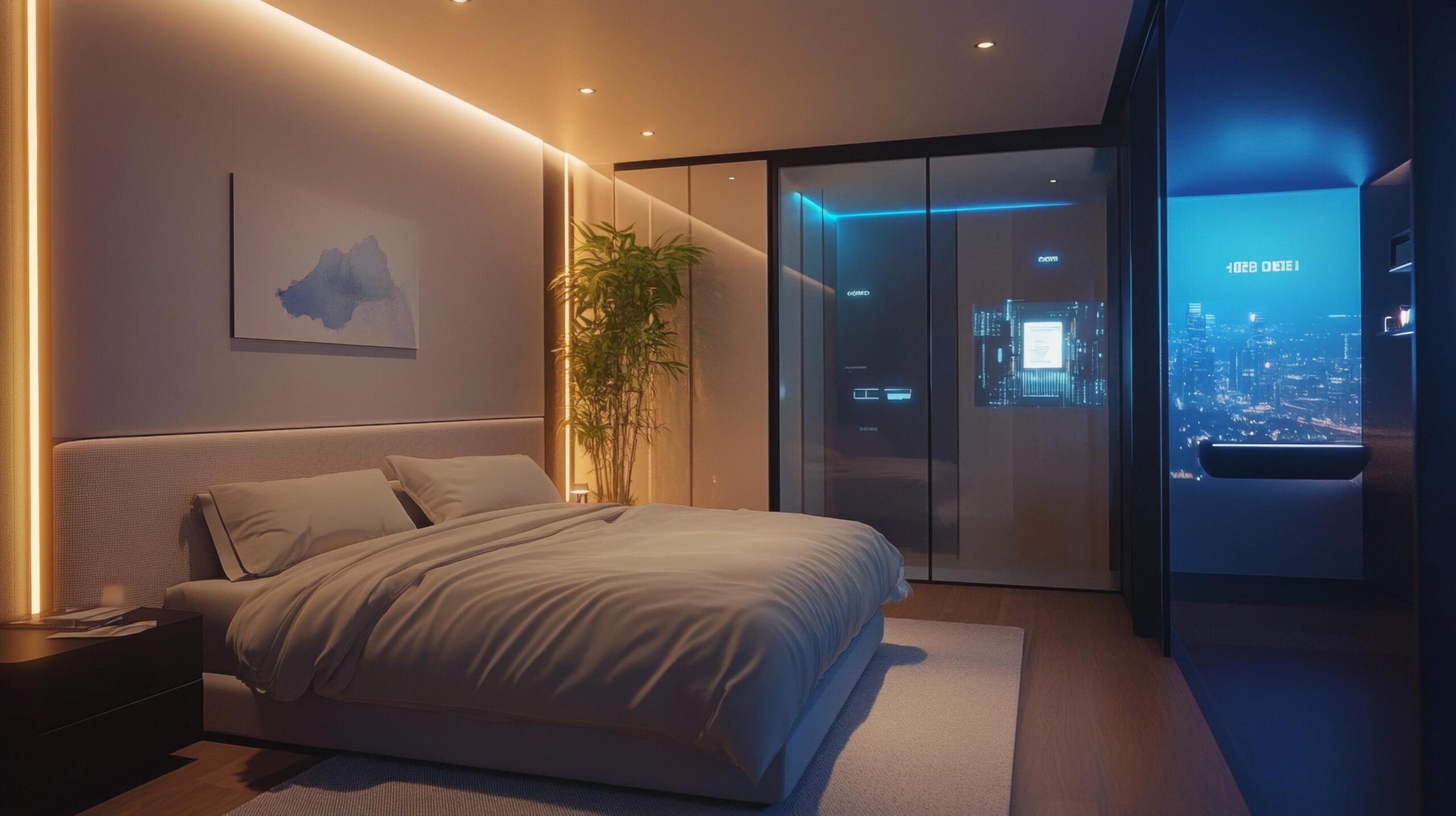 Ai-enhanced-bedroom-with-smart-sleep-tracking-and-personalized-comfort-free-photo