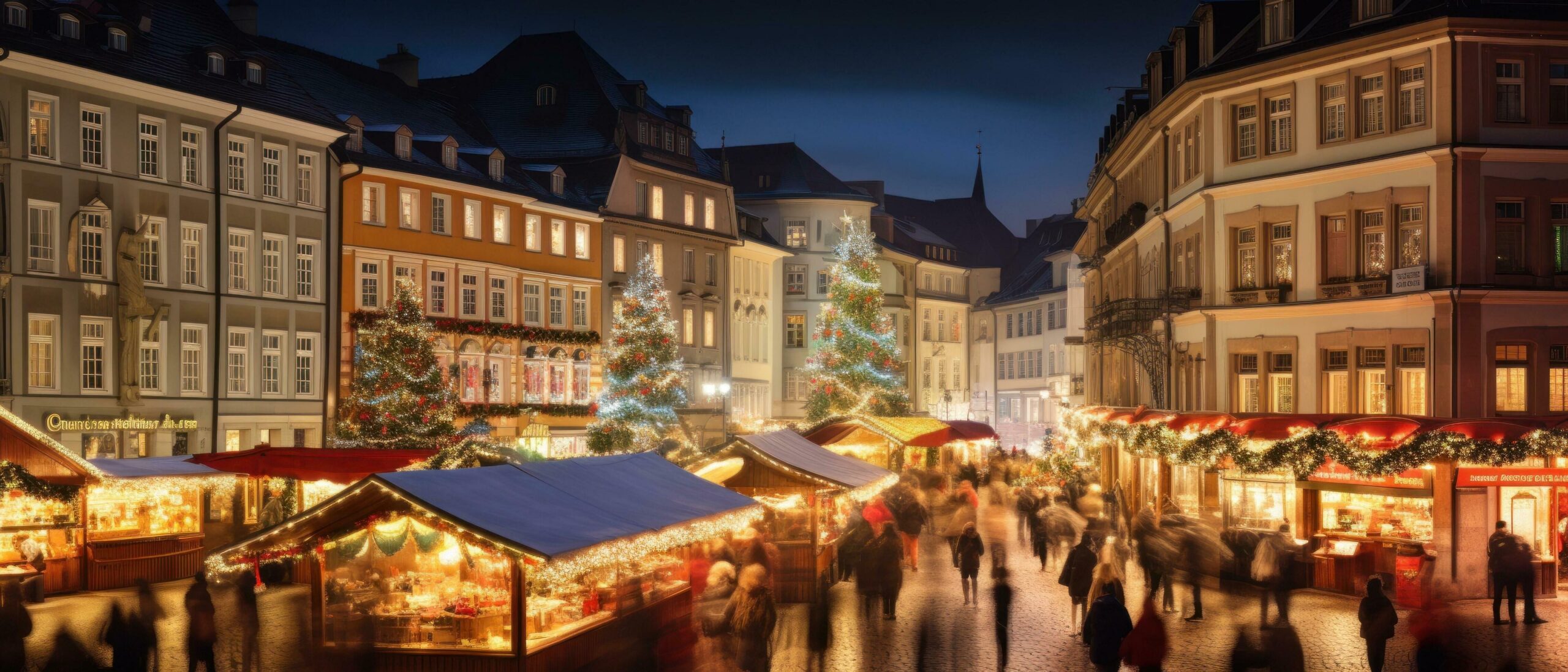 Ai-generated-a-market-is-surrounded-by-buildings-in-a-city-free-photo