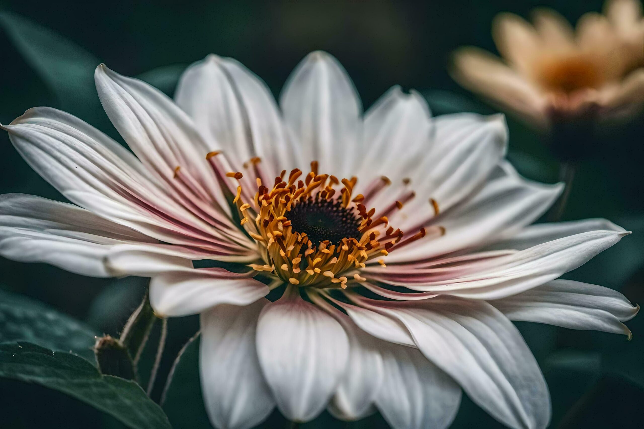 Ai-generated-a-white-flower-with-a-red-center-free-photo