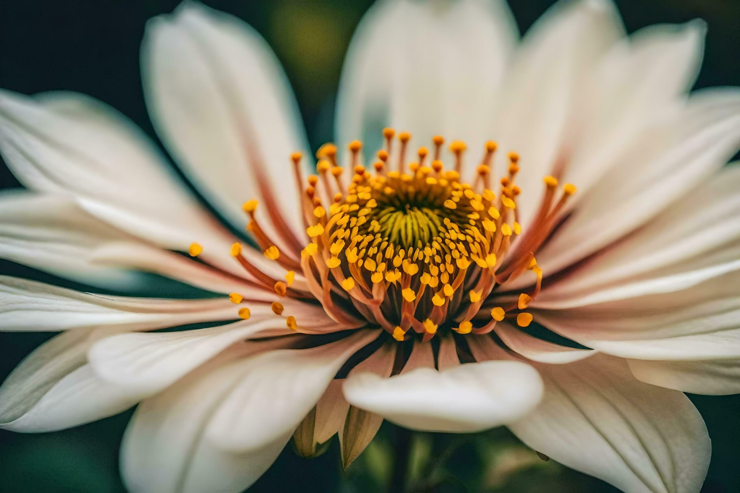 Ai-generated-a-white-flower-with-yellow-stamen-free-photo