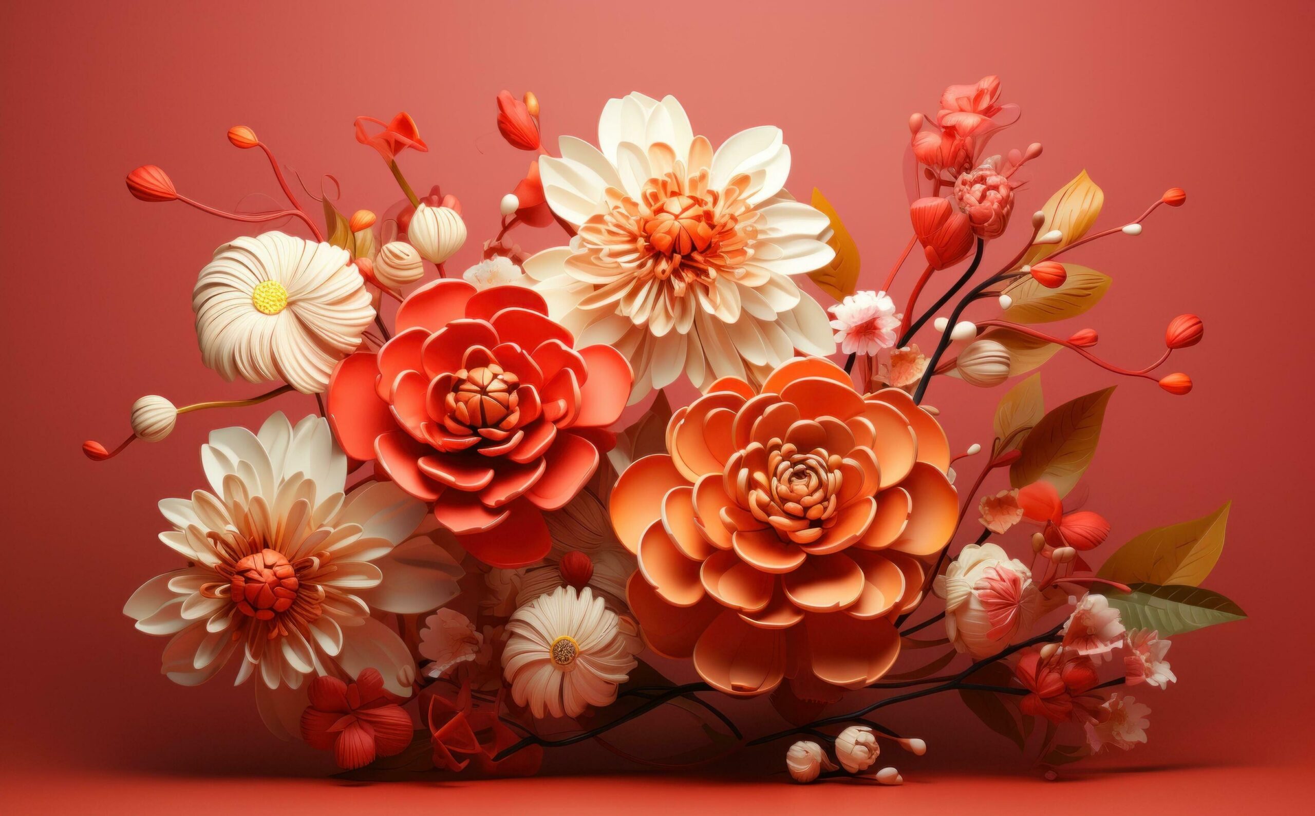 Ai-generated-an-eight-made-out-of-flowers-free-photo