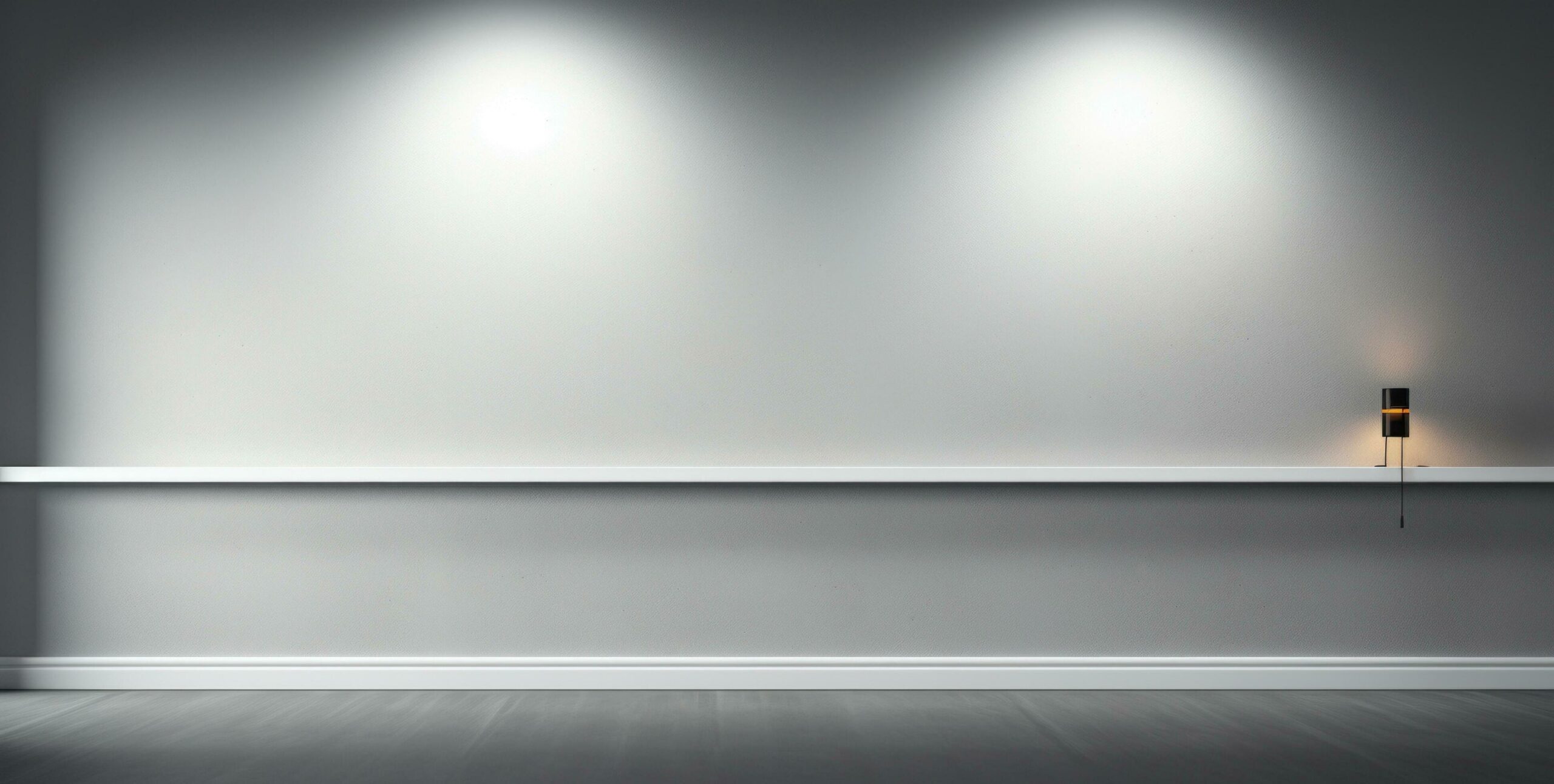 Ai-generated-an-empty-white-room-with-lights-in-the-middle-free-photo