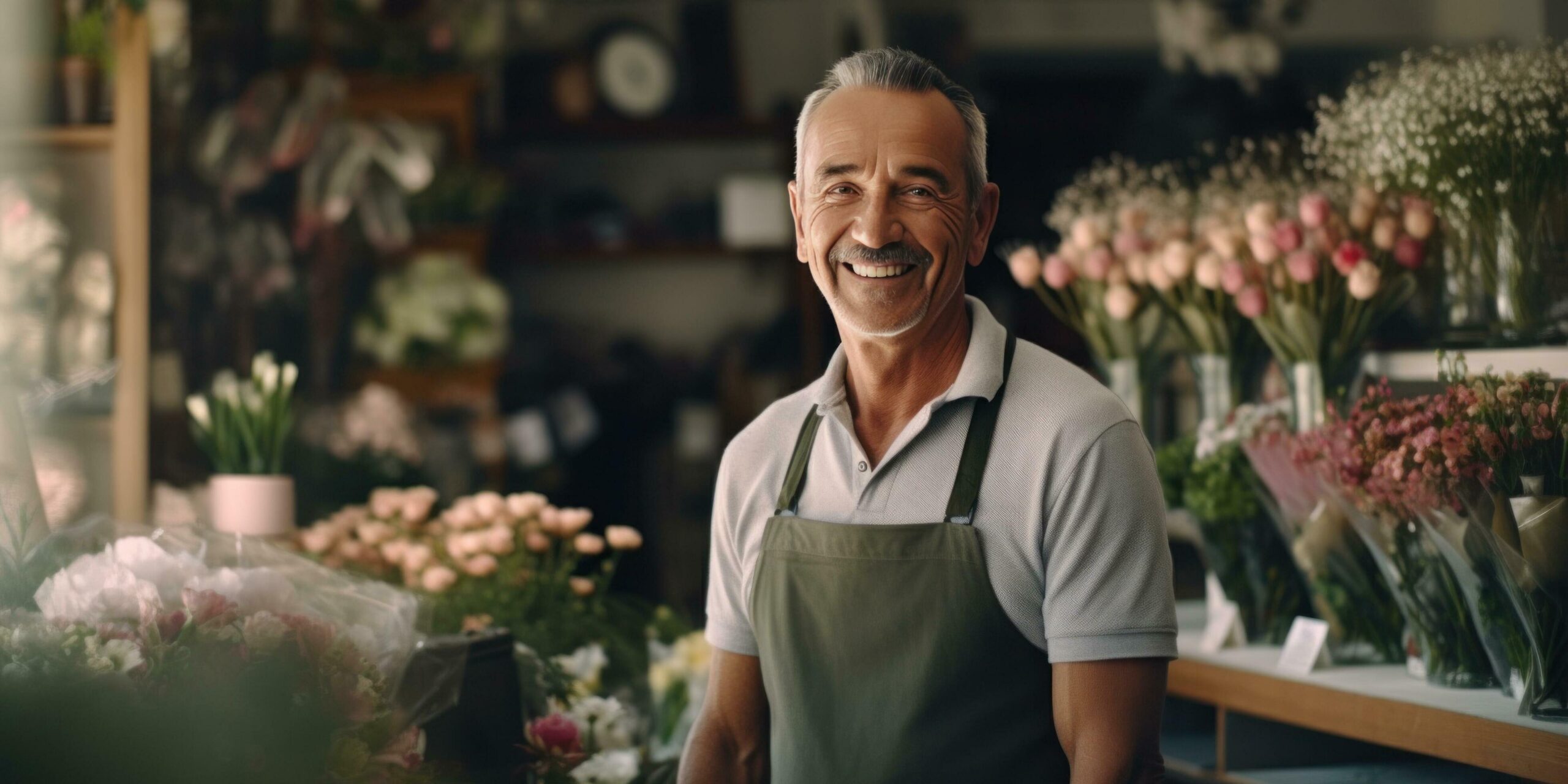 Ai-generated-an-older-man-standing-in-a-flower-shop-free-photo