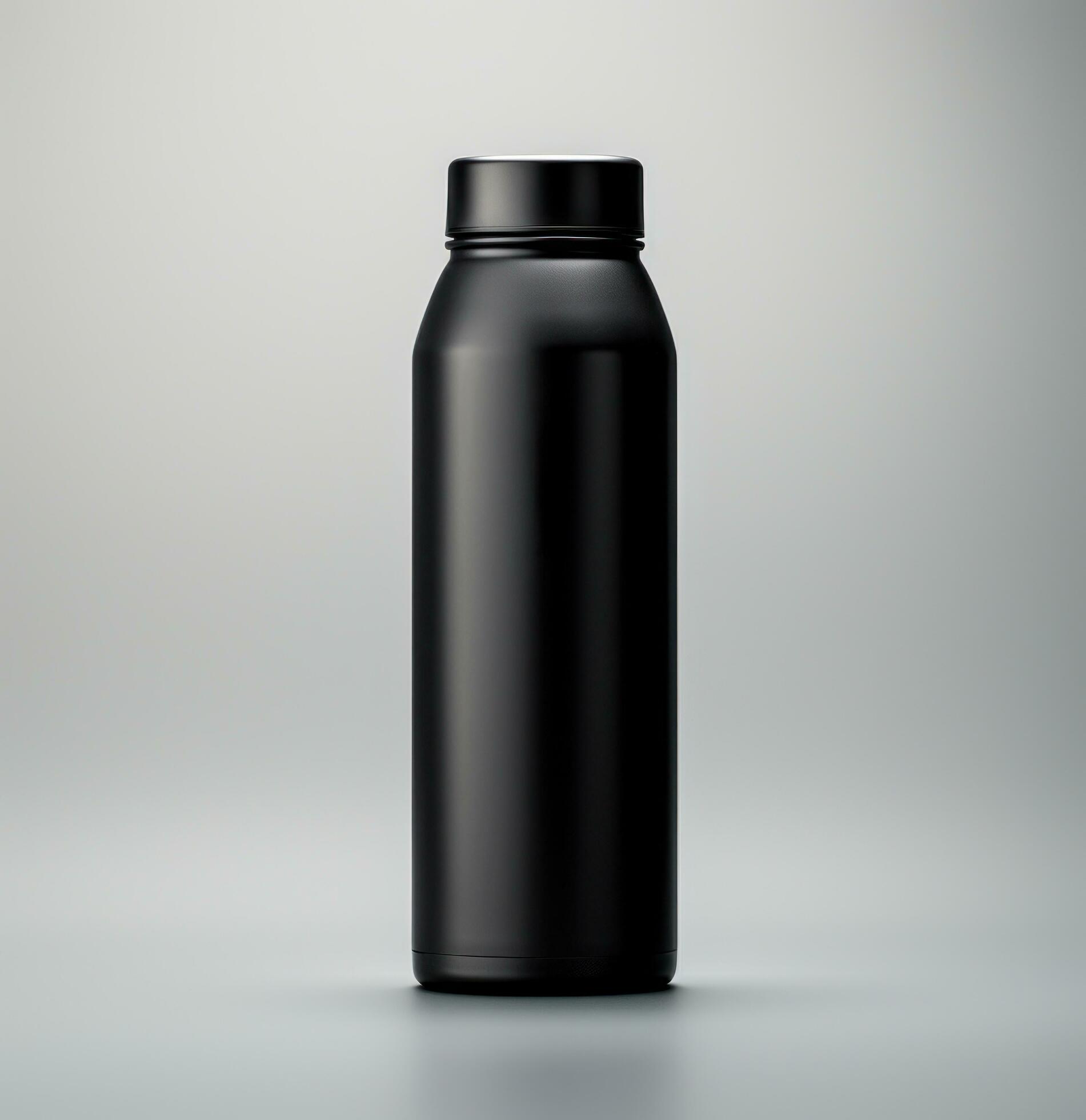 Ai-generated-black-juice-bottle-mockup-free-photo