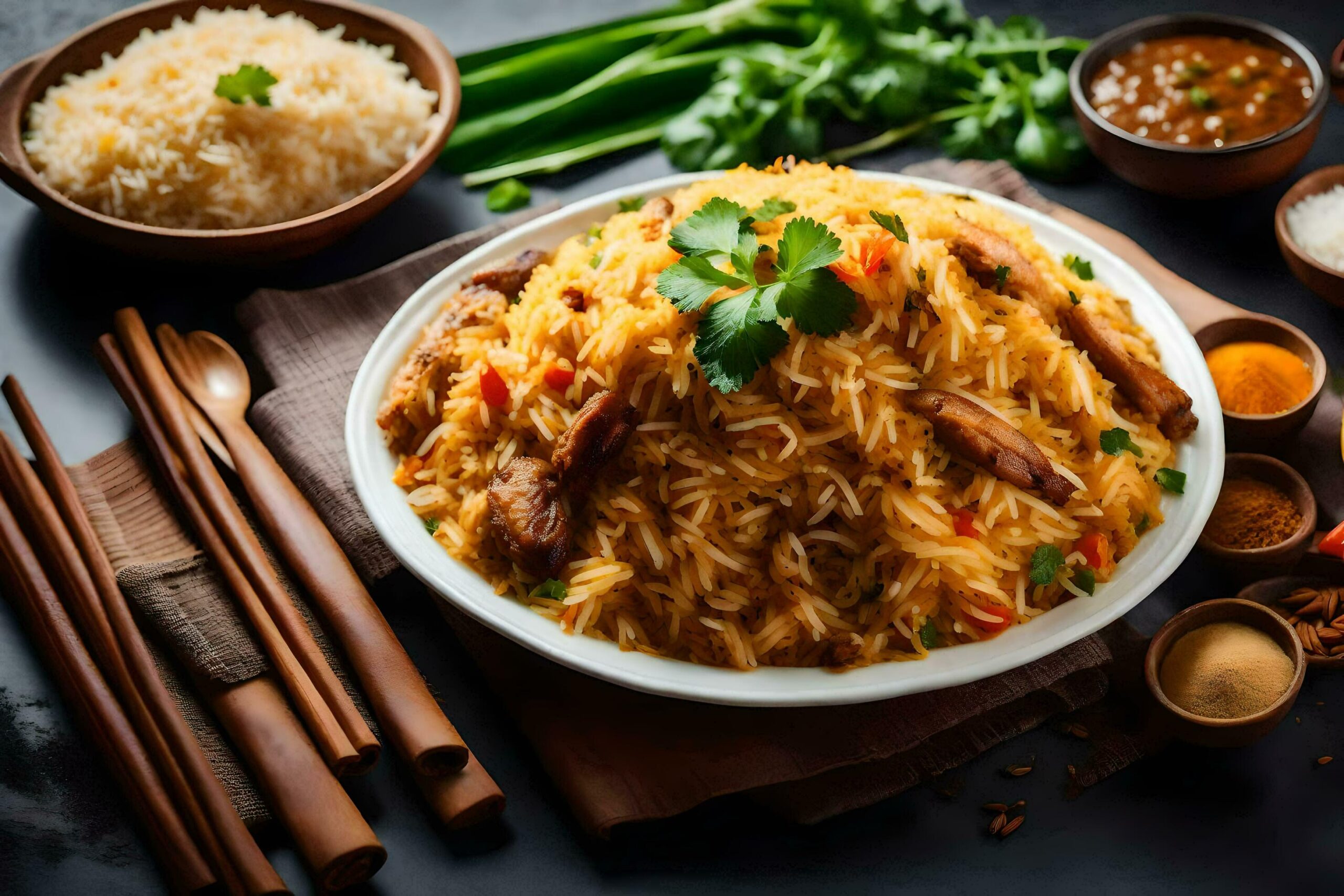 Ai-generated-chinese-food-in-a-bowl-with-chopsticks-and-spices-free-photo