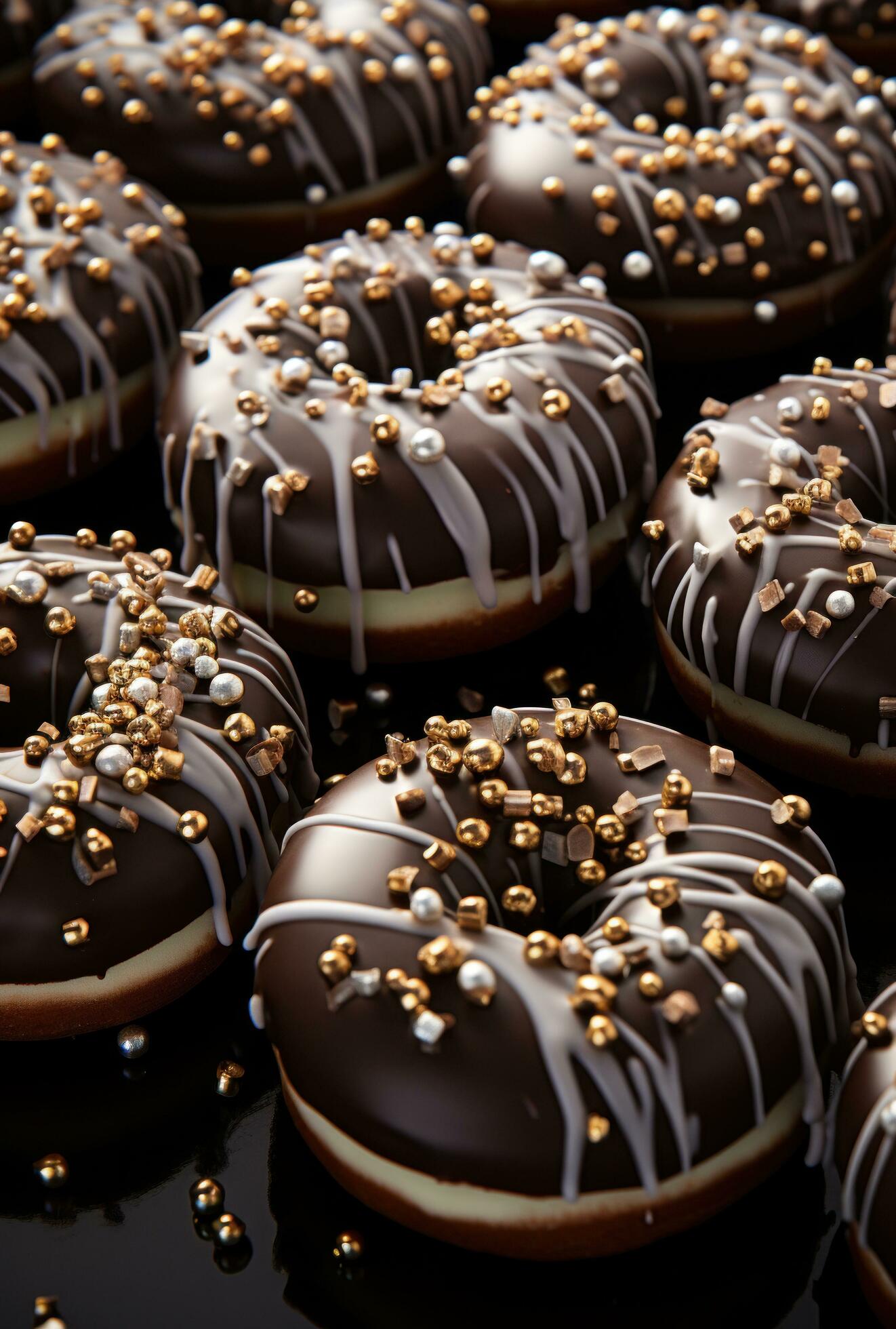 Ai-generated-chocolate-sprinkled-donuts-were-a-big-hit-at-the-2015-intellivision-awards-free-photo