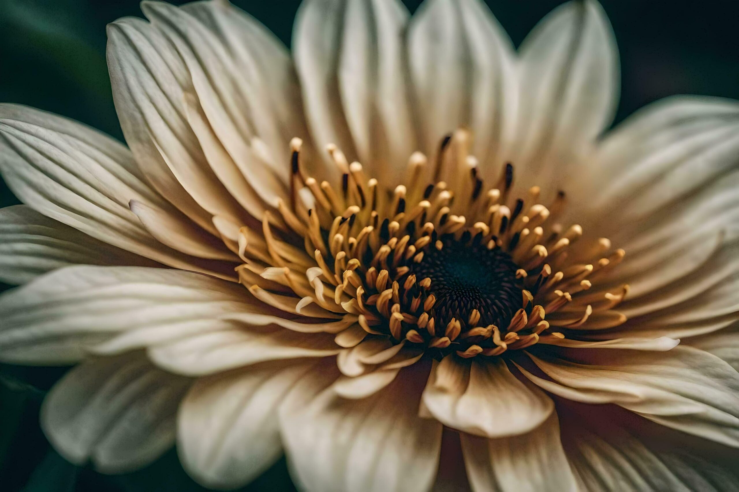 Ai-generated-close-up-of-a-flower-with-a-dark-background-free-photo