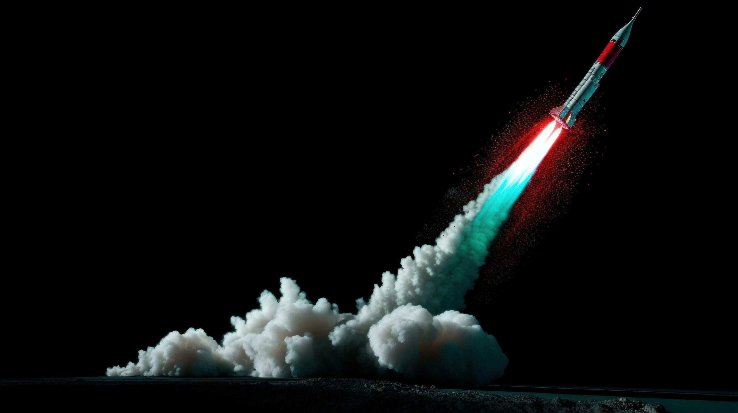 Ai-generated-image-of-a-rocket-launch-free-photo