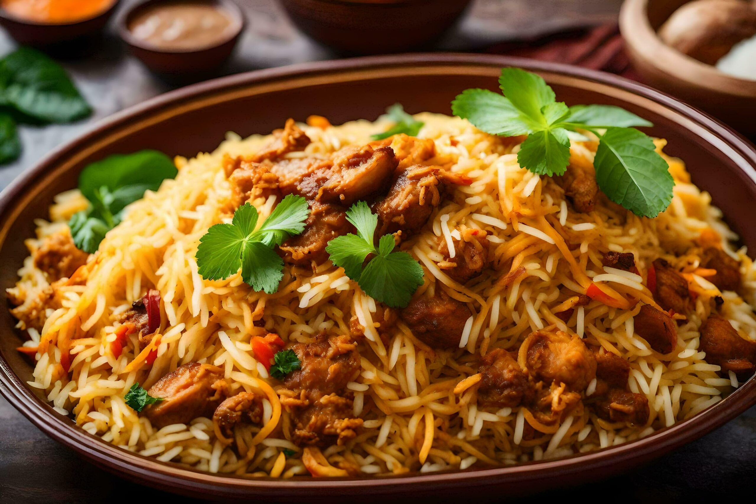Ai-generated-indian-chicken-biryani-biryani-indian-food-indian-food-free-photo