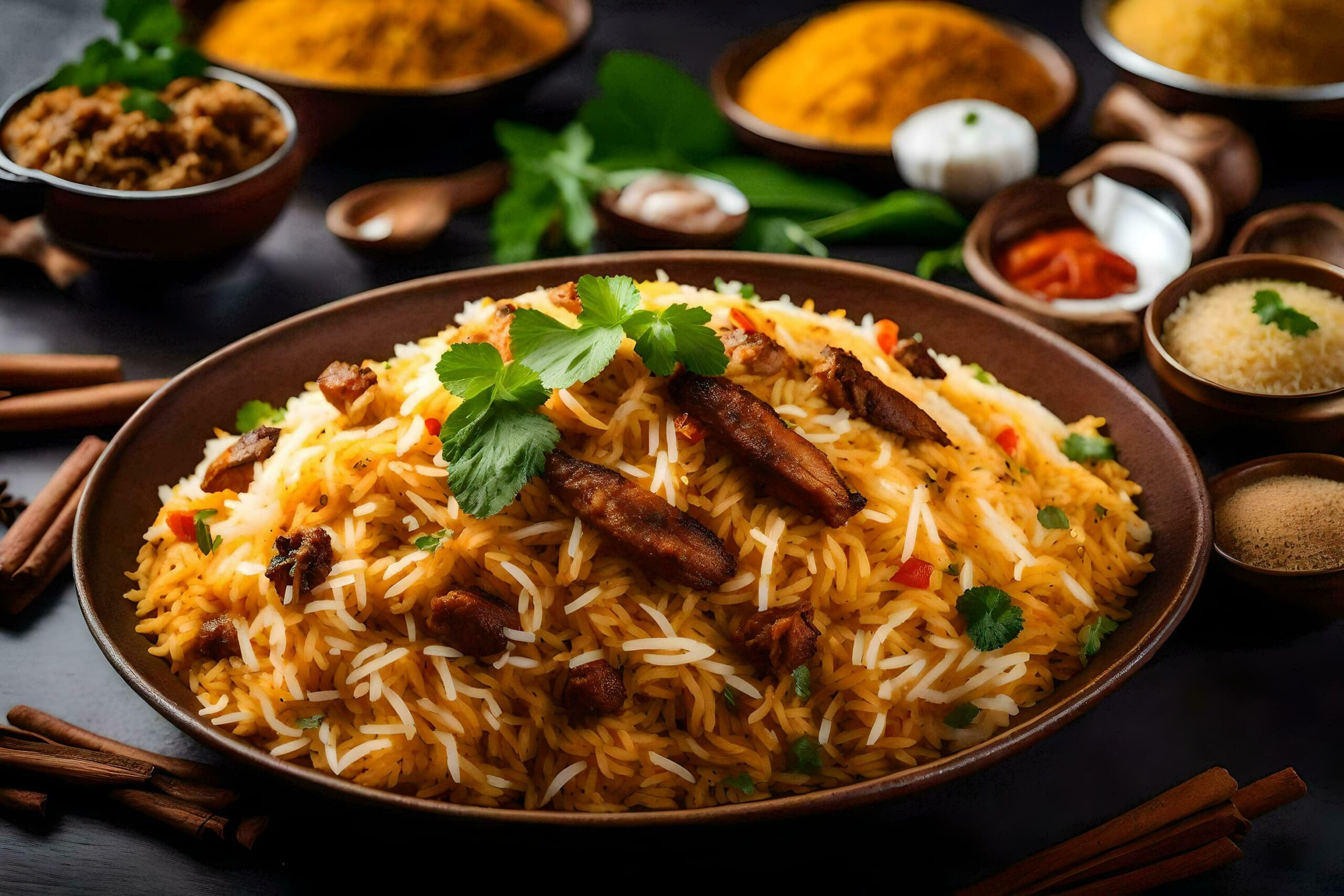 Ai-generated-indian-food-in-a-bowl-free-photo