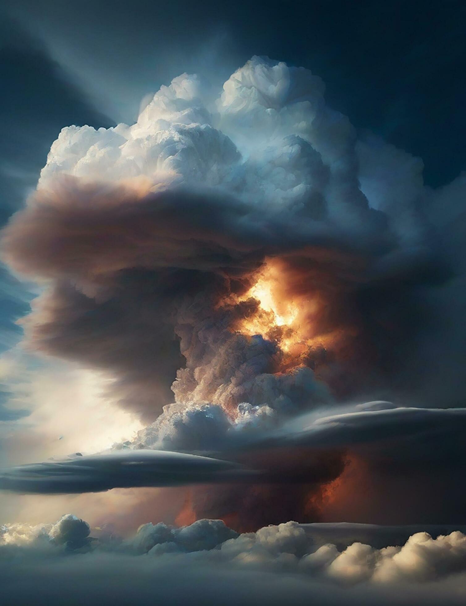 Ai-generated-lightning-during-summer-storm-free-photo