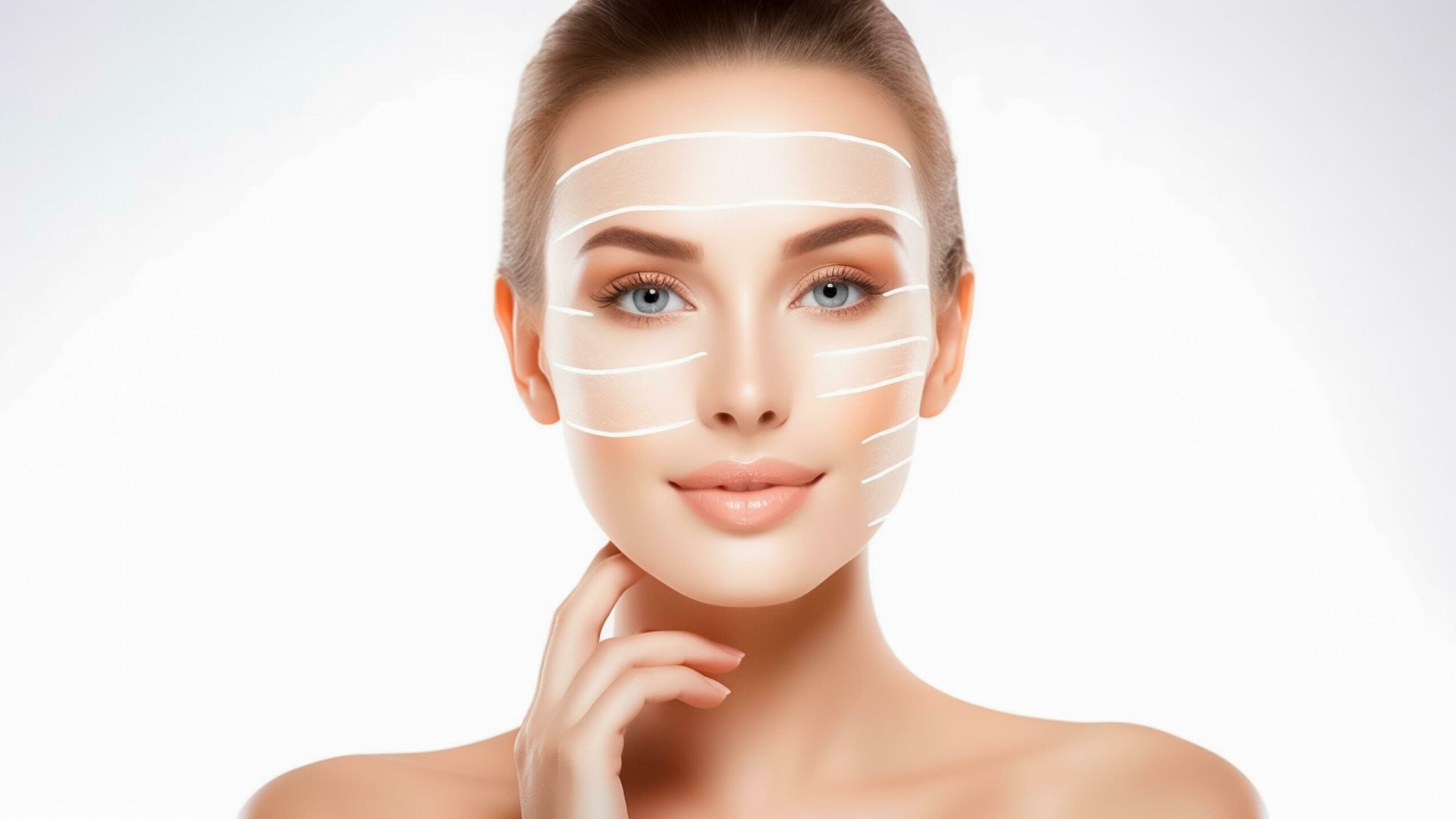 Ai-generated-portrait-of-young-woman-with-beautiful-skin-on-face-ai-generated-free-photo