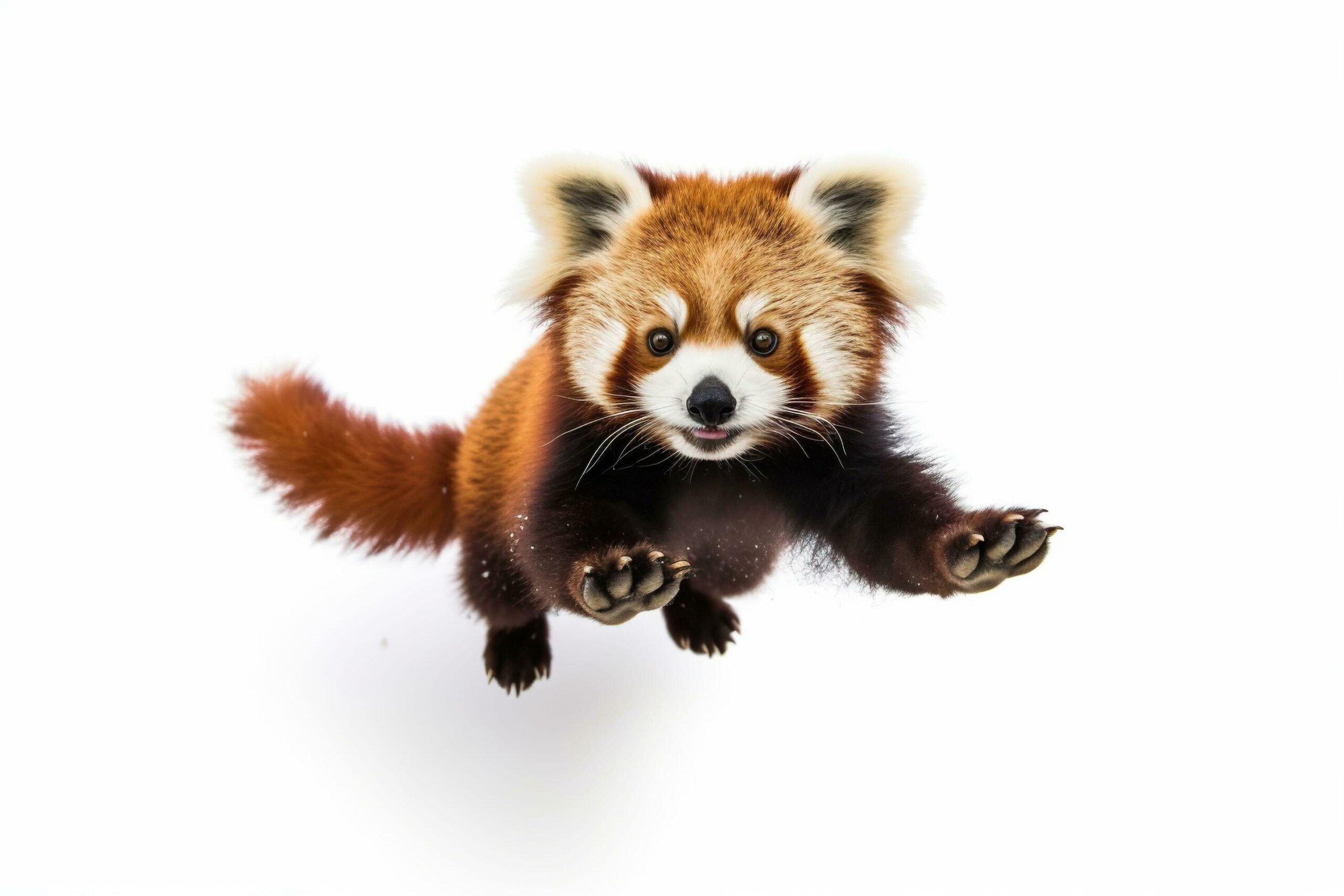 Ai-generated-red-panda-isolated-on-white-background-free-photo