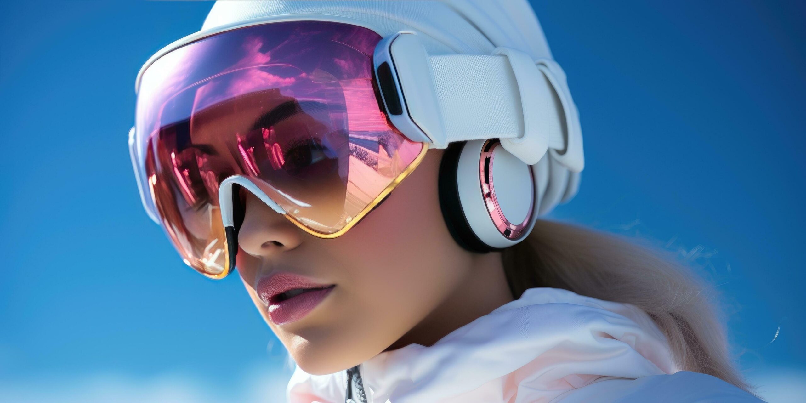 Ai-generated-ski-goggles-with-hat-free-photo