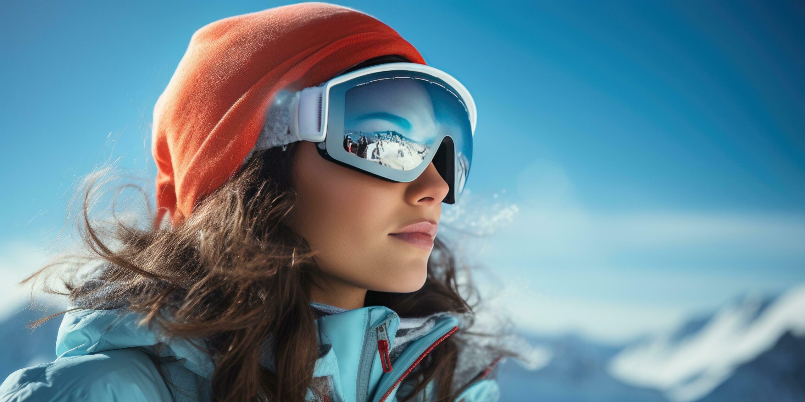 Ai-generated-snow-sports-woman-wearing-ski-goggles-in-a-mountain-background-free-photo
