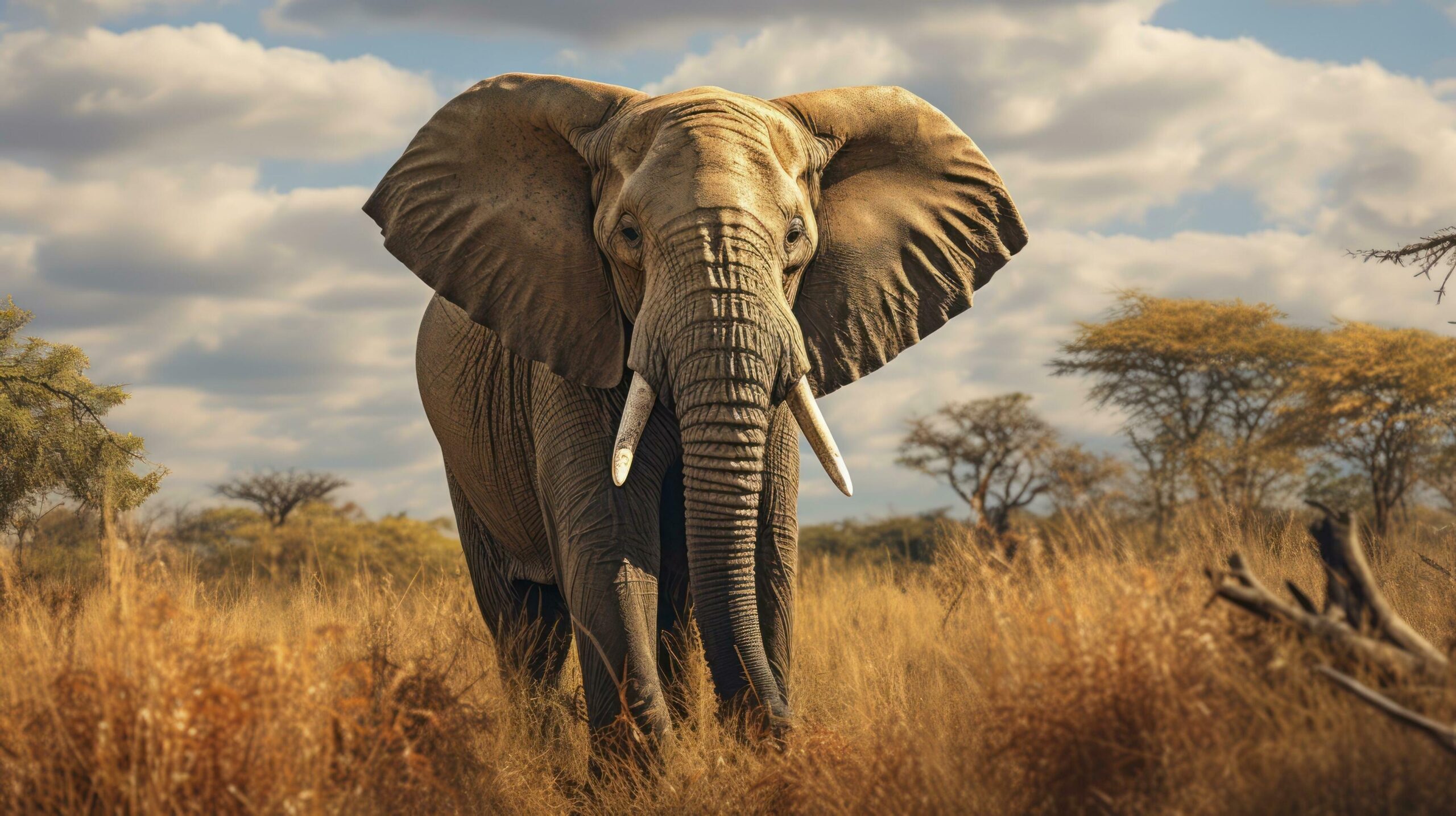 Ai-generated-the-graceful-dance-of-african-elephants-in-the-savannah-free-photo