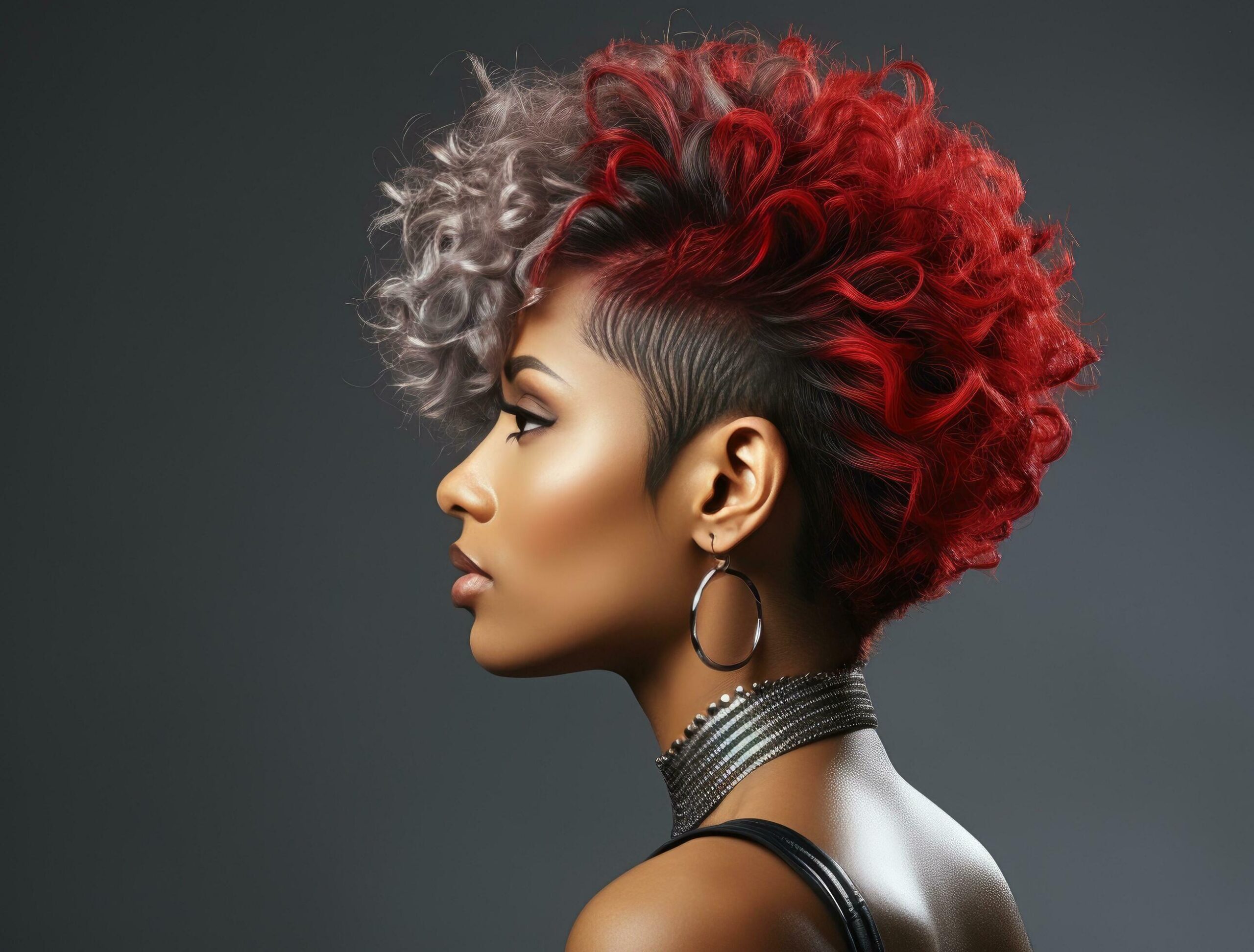 Ai-generated-the-profile-of-the-curly-haired-woman-with-red-mohawk-free-photo