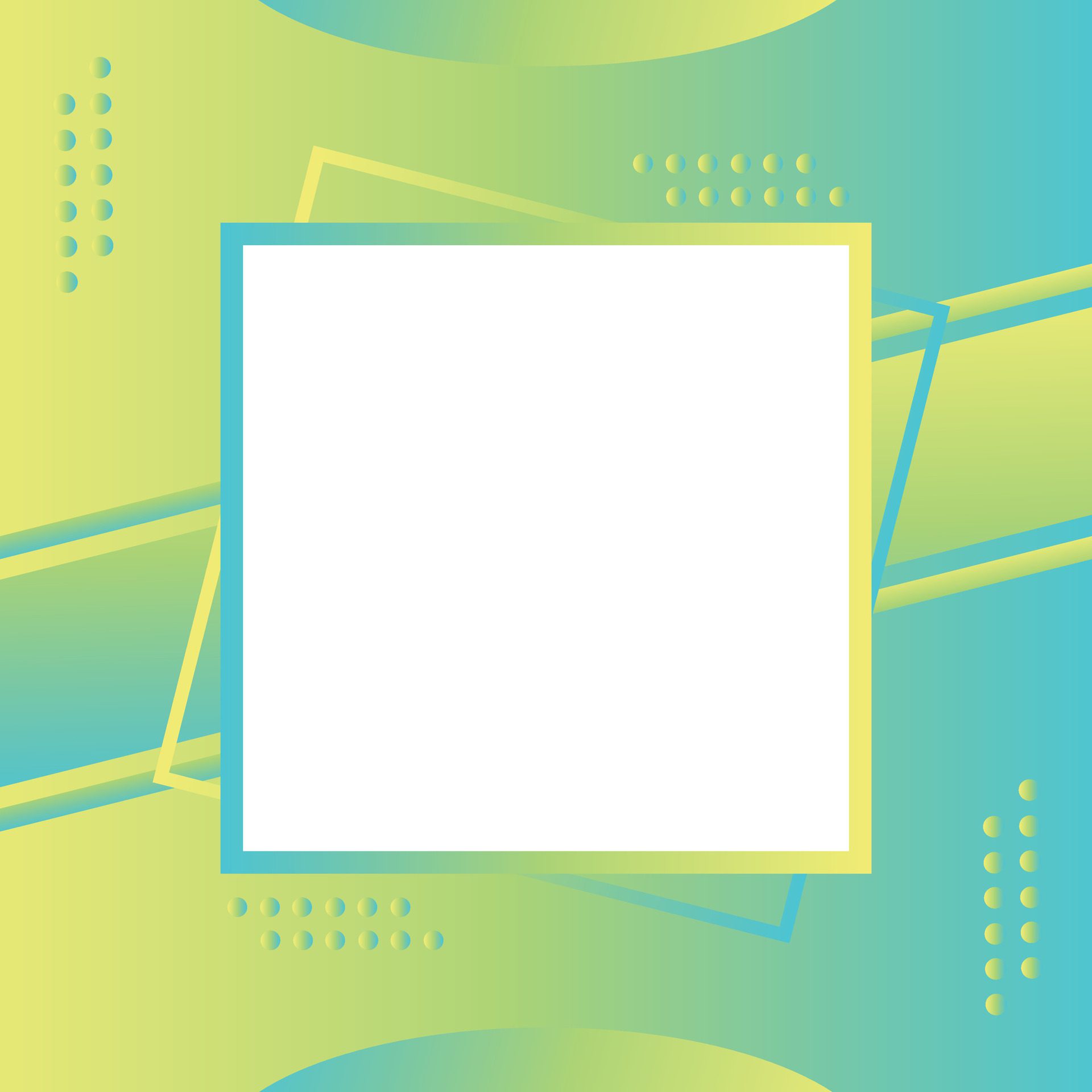 Gradient-background-with-white-square-frame-free-vector