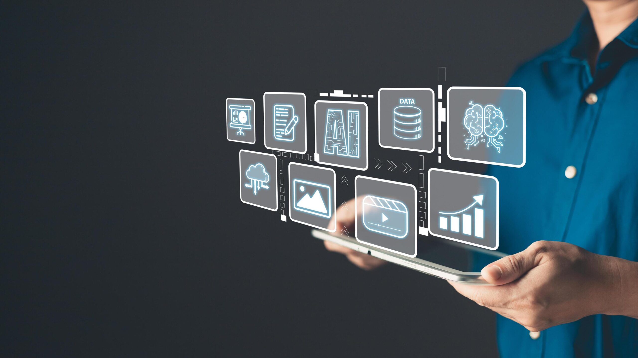 Man-hold-icon-ai-and-use-tablet-marketers-education-research-analyze-media-streaming-content-creation-and-online-marketing-strategies-to-grow-their-digital-business-free-photo