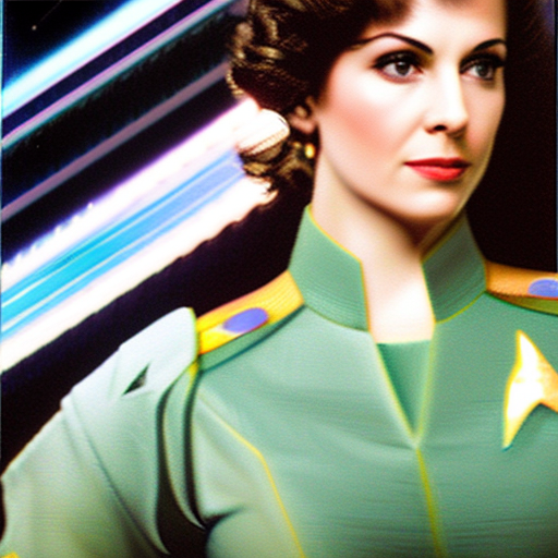 Deanna Troi From Star Trek, (Full Body Visible) , Looking At Viewer, Portrait, Photography, Detailed Skin, Realistic, Photo-Realistic, 8K, Highly Detailed, Full Length Frame, High Detail Raw Color Art, Piercing, Diffused Soft Lighting, Shallow Depth Of Field, Sharp Focus, Hyperrealism, Cinematic Lighting Prompthero Prompt 063F9Ec1898 Deanna troi from star trek, (full body visible) , looking at viewer, portrait, photography, detailed skin, realistic, photo-realistic, 8k, highly detailed, full length frame, high detail raw color art, piercing, diffused soft lighting, shallow depth of field, sharp focus, hyperrealism, cinematic lighting
