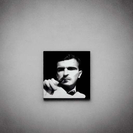 Mafia portrait black white